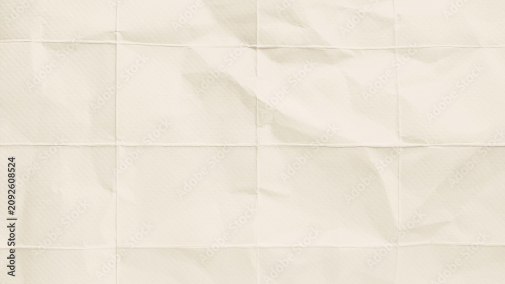 Fototapeta premium Cream folded paper texture background, minimal desktop wallpaper