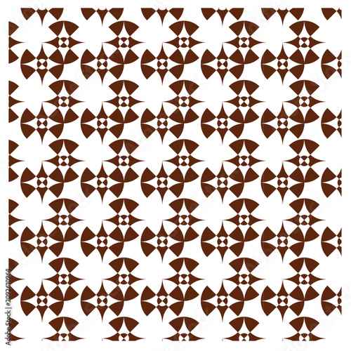 seamless pattern with butterflies, abstract geometric motif, asymmetric staggered grid, central star or diamond axes, pinwheel like and crown like geometric icons retro mid century, Modern, graphic, 