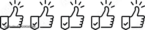 фотографія Reliability icon featuring trust, quality assurance, dependable service, verified performance, and security symbols in multiple vector styles