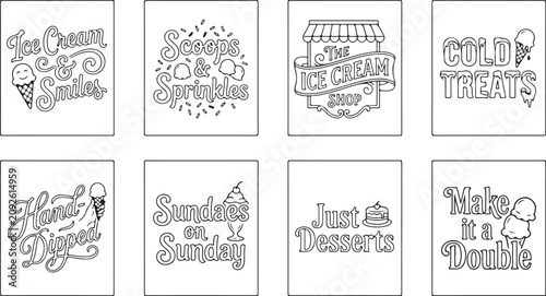 Ice cream shop scoops and sprinkles hand dipped sundaes cold treats desserts are make it double.