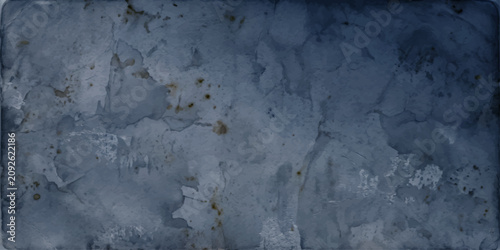 Foto A weathered, textured, and abstract background featuring a blend of cool blues and earthy brown splotches, evoking a sense of aged stone or distressed canvas