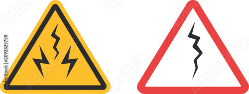 Canvastavla Short circuit icon featuring electrical fault, power failure, wiring hazard, safety warning, and energy system protection, vector illustration
