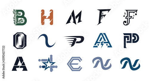 Modern Alphabet Letters and Symbols Logo Designs Collection