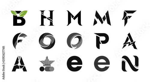 Modern Alphabet Logos Collection - Business Branding & Design Elements