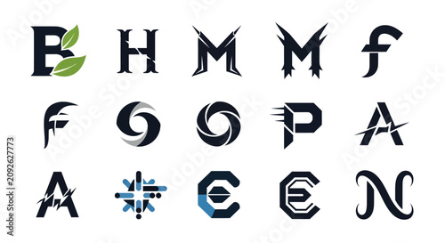 Modern Alphabet Logos Collection: Creative Letter Designs for Branding