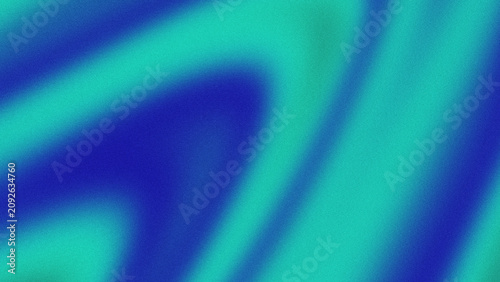 Abstract Blue and Teal Grainy Gradient Background, Fluid Noise Texture Image