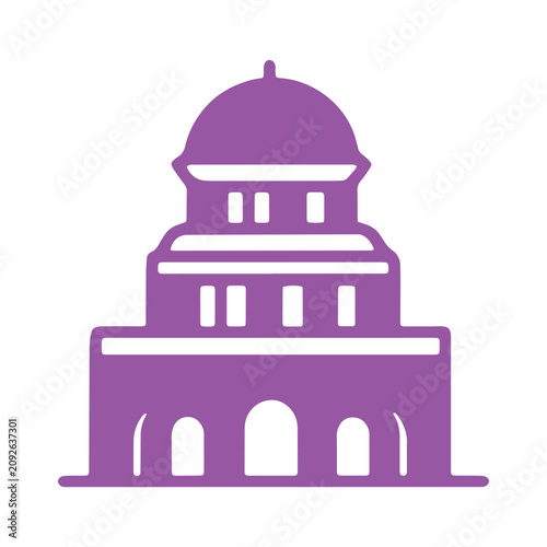 Capitol Building Landmark Vector Illustration