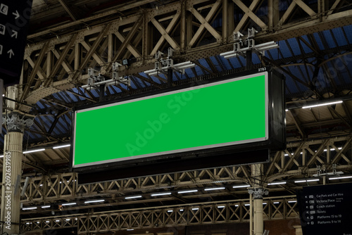 Free Train Station Billboard Mockup