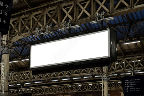 Free Train Station Billboard Mockup