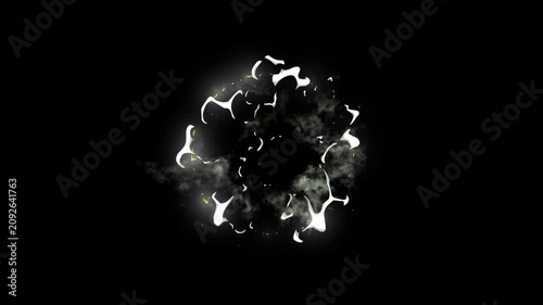 4k blast puff dust smoke fire explosion animation fx, alpha matte jet shockwave realistic flash comic cartoon loop vfx stream chroma key black screen background pack frame by frame pro res