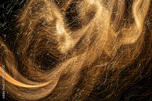 Long Exposure Fireworks in Motion