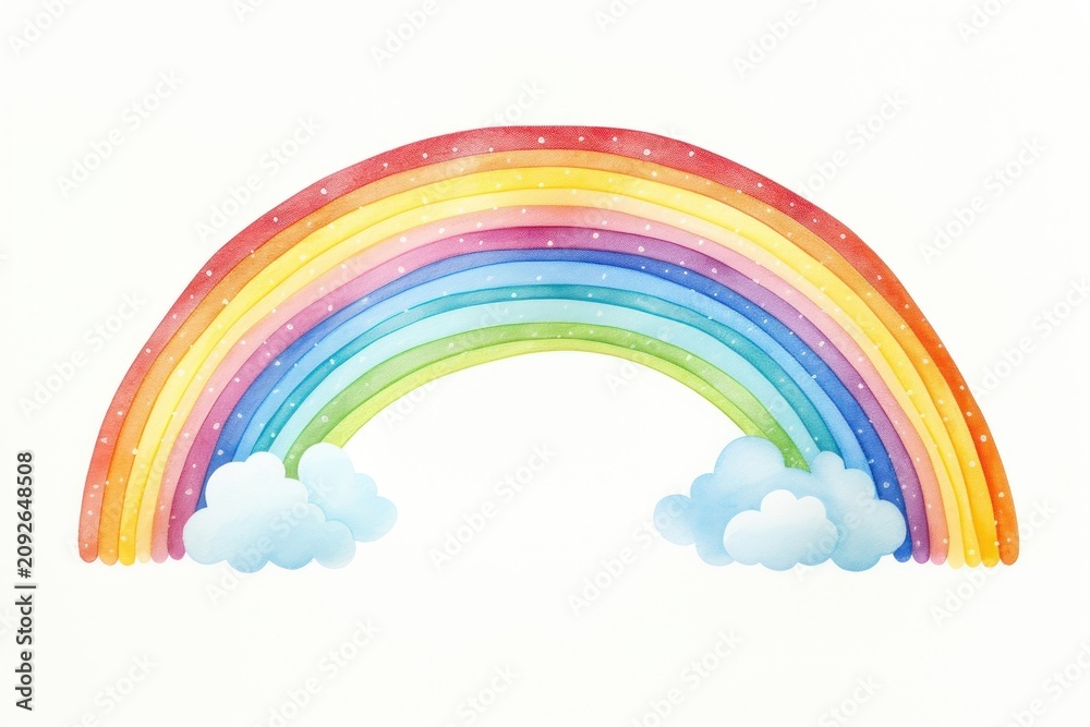 Naklejka premium Rainbow rainbow nature sky.