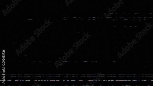 4K VHS tape analog tv screen signal glitch or grain effect, overlay effect for old retro film effect