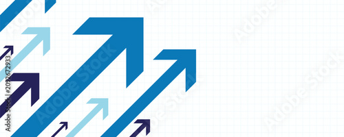 Φωτογραφία Up arrows inclined graph paper growth rate development background