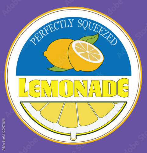 A design logo for lemonade.