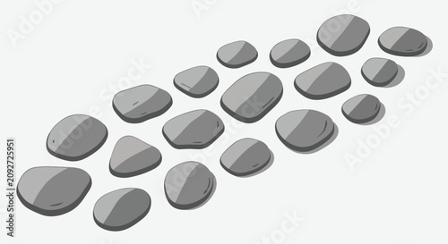 A Path of Smooth Rounded Stepping Stones.