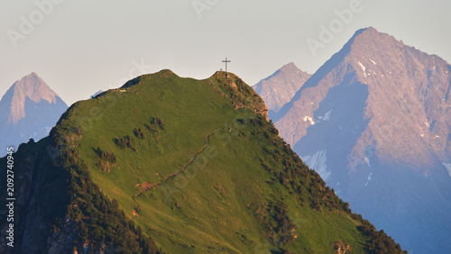 Принти на полотні Alpine Panorama at Fronalpstock With Stunning Views of Swiss Alps