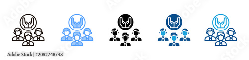 Foto Ritual web icon with multiple style collection