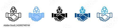 Photography Commitment web icon with multiple style collection