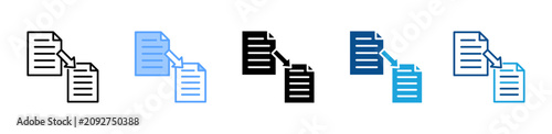 Foto Transfer web icon with multiple style collection