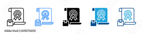 фотографія Exclusive Rights web icon with multiple style collection