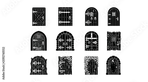 Various old doors and gates.