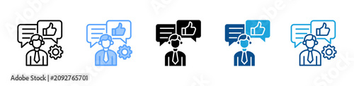 Foto Manager Feedback web icon with multiple style collection