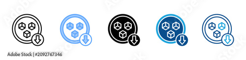 Foto Sugar Reduction web icon with multiple style collection