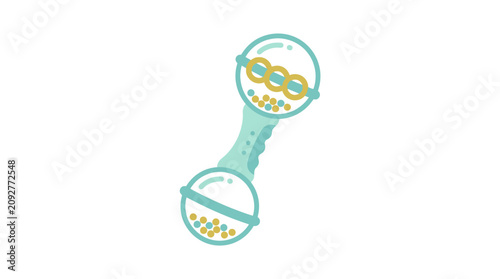 World Breastfeeding Week illustration of a simple flat vector baby bib clea