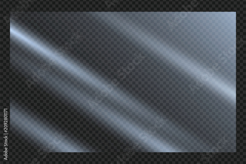 Double Gray Transparent Glass Overlay Streak for Screen Effect Design