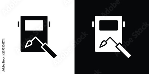 Принти на полотні Welding icon simple logo set