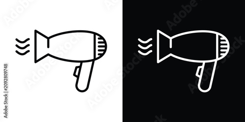 Bild auf Leinwand Hair dryer icon