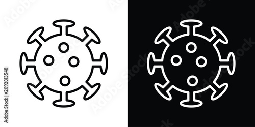 Tableau sur toile Bacteria icon