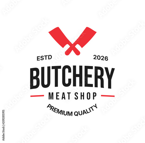Bild auf Leinwand Butchery Logo Design template Illustration Vector