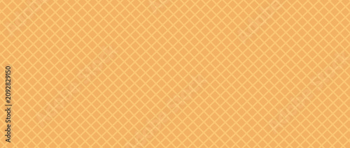 Seamless background pattern texture wafer waffle. Ice cream cone vector texture.Modern Vector