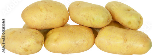 Potatoes isolated on transparent background