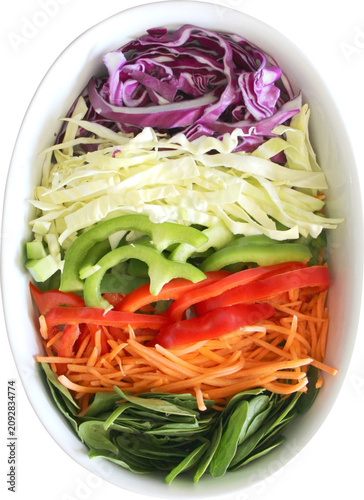 Salad without background