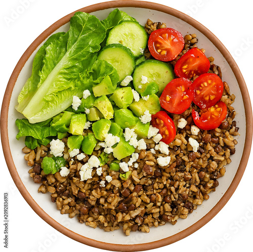 Salad without background