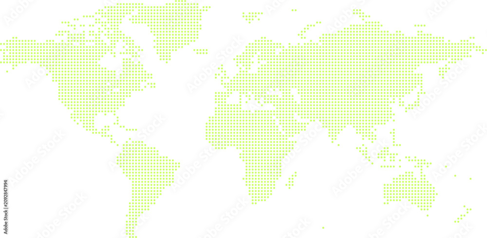 Fototapeta premium Abstract Worldwide Dot Map Banner.