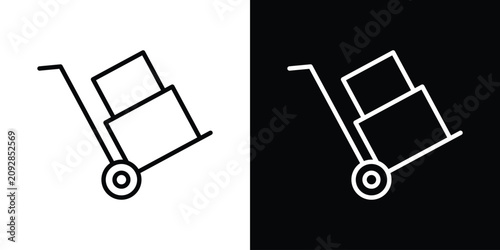 Fotografie Hand truck icon