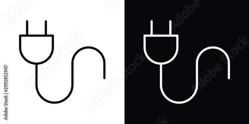 Cuadro en lienzo Plug icon 2