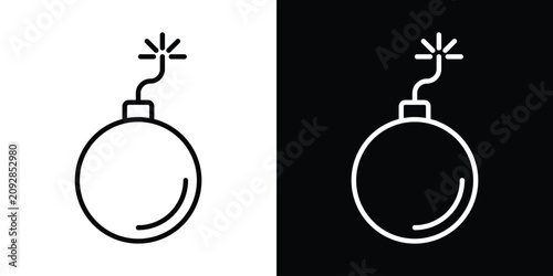 Obraz na plátně Bomb icon