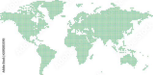 Global Connection Dot Map Illustration