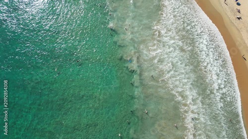 water flowing into sea