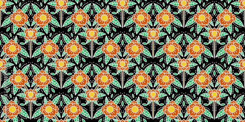pattern deign batik illustration art traditional