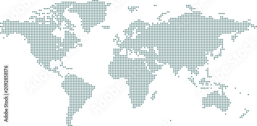 Modern Office Presentation World Map