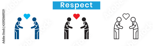 Foto Respect icon set