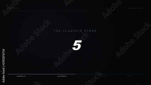 Premium Showroom Spotlight Grand Opening Countdown 4K
