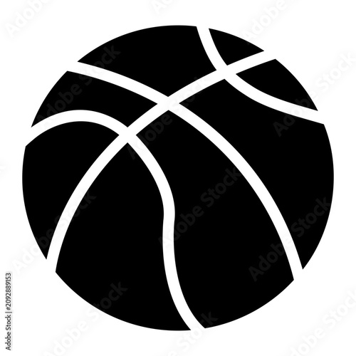 Bild auf Leinwand Basketball Solid icon