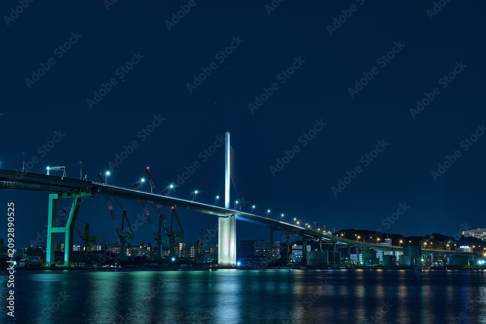 Naklejka premium 荒津大橋夜景②